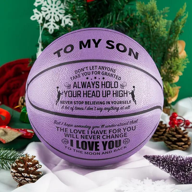 Basketball with Pump, Size 5 Basketball, Basketball for Boy, Basketball Gift for Son, Sports Ball for Indoor Outdoor Use 2