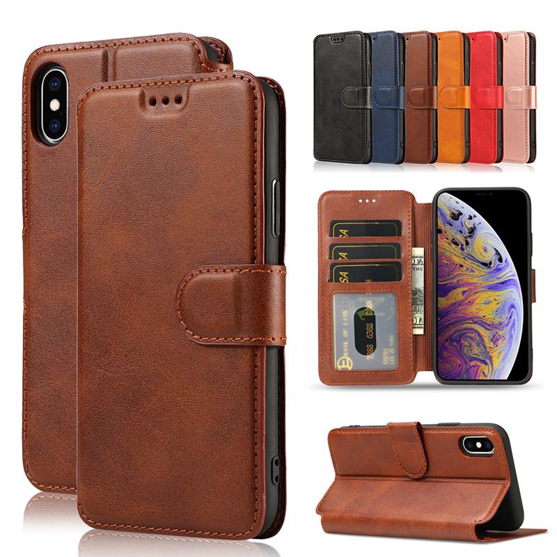 Bao Da Điện Thoại Dạng Ví Lật, Dành Cho Apple iPhone 6, 6S, 7, 8 Plus, X, XR, XS, 11, 12, 13, 14, 15, Pro Max Và 14, 15 Plus, Có Ngăn Đựng Thẻ, Ốp Điện Thoại