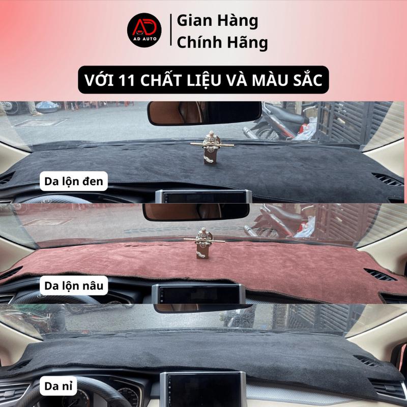 Thảm taplo HYUNDAI CRETA, thảm phủ taplo chất liệu da carbon, da lộn, nhung, da vân gỗ, da nỉ bảo vệ taplo, AD AUTO 8