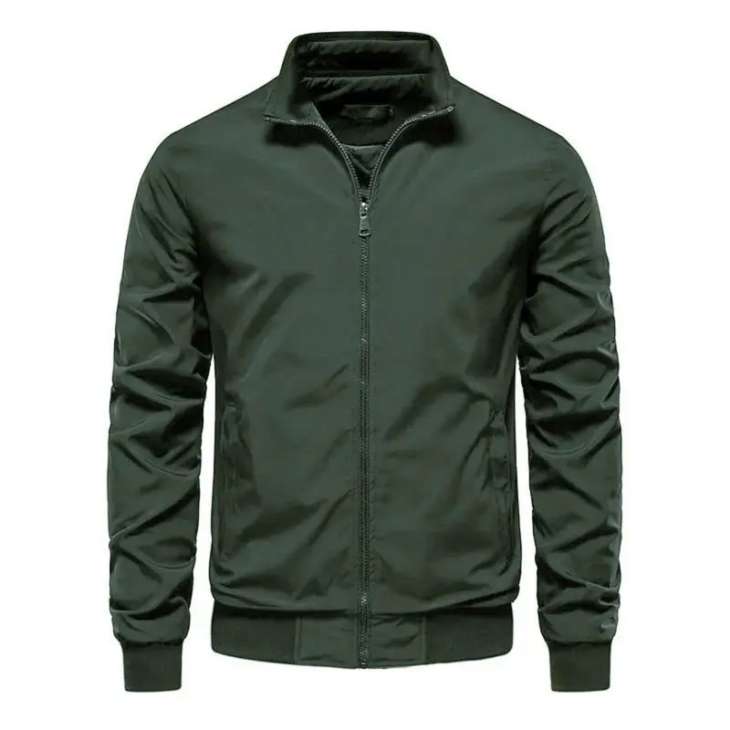 áo khoác dù cán trơn mã 007 Menswear Nam Jacket Kem Jean Đen aokho  acdunam áokhoác danhung 2