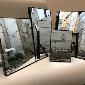 Standing Mirror Meja Cermin Rias Kaca Makeup Cermin Aesthetic Cermim Frameless Wajah