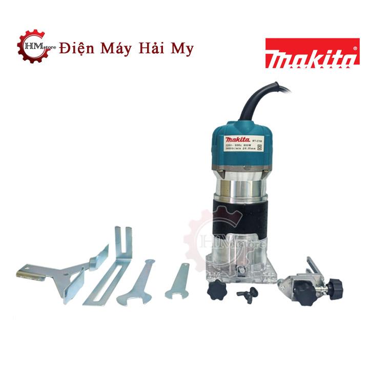 Máy Phay Gỗ Cầm Tay Makita 6.3mm - Công Suất 800w - Máy Soi Gỗ, Tạo Rãnh, Đánh Cạnh Gỗ, Máy Soi Mộng - Bảo Hành 6 Tháng - Điện Máy Hải My