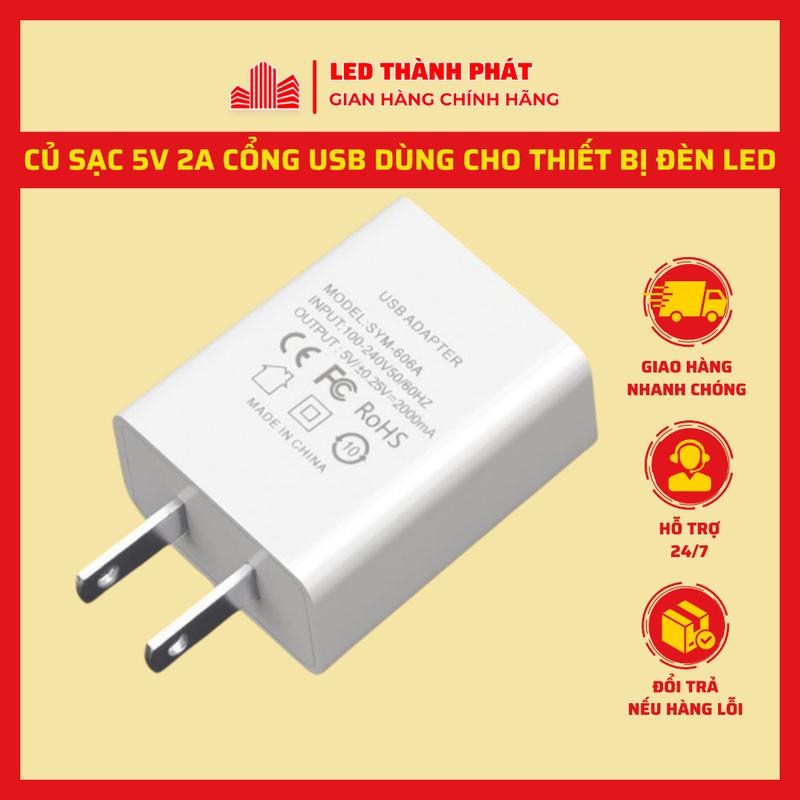 Củ sạc USB 5V 2A, dùng cho các thiết bị điện chạy nguồn 5V Phụ Kiện Phone