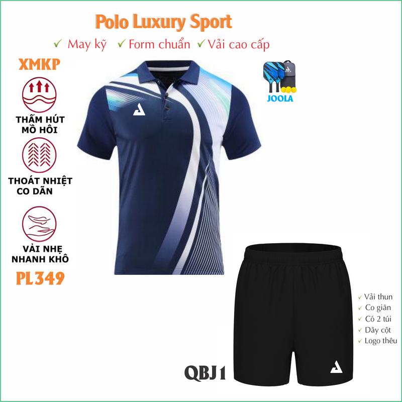 Áo Polo thể thao Cầu lông, Pickleball, Bóng chuyền, Bóng bàn Nam nữ cao cấp, vải  xịn, may kỹ, đủ size ( New PL349)