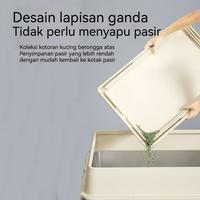 Gambar Vixplorn 2 IN 1 Cat Litter Mat Alas Litter Box Dan Desain Lapis Ganda Yang Dapat Dilepas Tikar Kotoran Kucing Bantalan Anti-kebocoran Pasir - Abu-abu Muda, Pedal dari Vixplorn Kab. Tangerang 4 Tokopedia