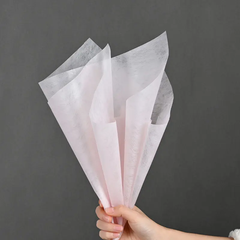 Giấy Đóng Gói Hoa, Trong Mờ, Lót Bông Sữa, Thích Hợp Để Bó Hoa, Đám Cưới, Trang Trí Màu Sắc Mềm Mại, Giấy Đóng Gói 4