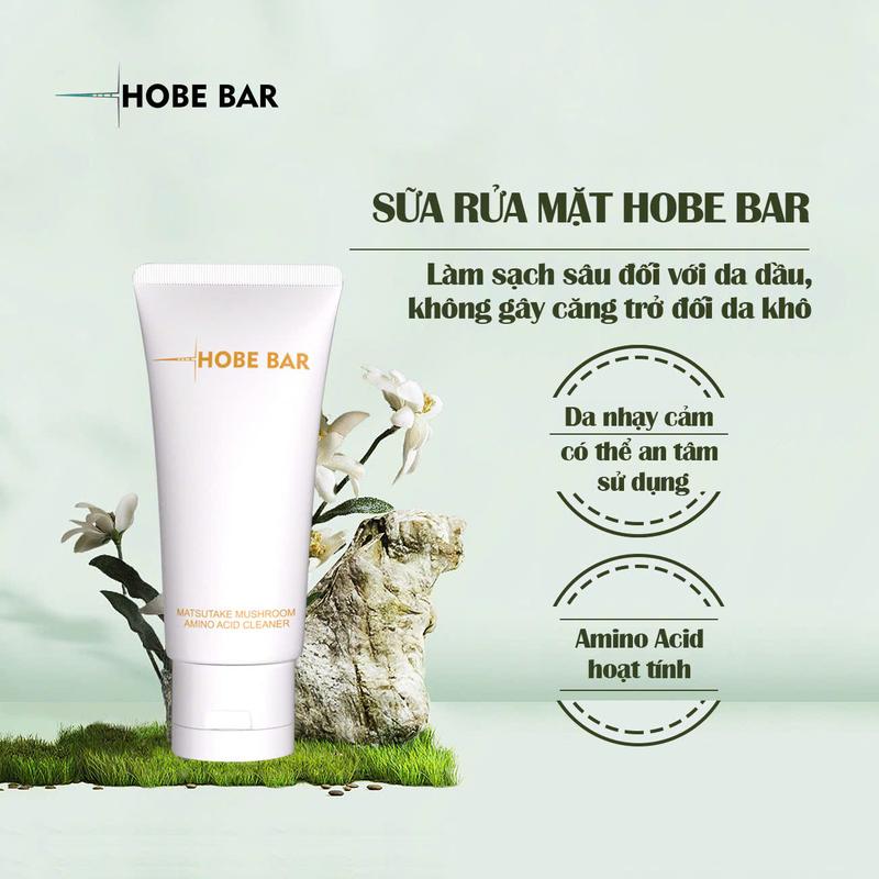 (4 TUÝP) Sữa Rửa Mặt Amino Acid HOBEBAR 50ml - Chăm Sóc Da Mặt, Làm Sạch Sâu, Kiểm Soát Dầu Và Da Nhạy Cảm, Dịu Nhẹ Lành Tính - Skincare sua ruam khô suaruamat su arua midu mỹ phẩm sữa  rửa  mặt  hobe  bar srm hadalabo 3