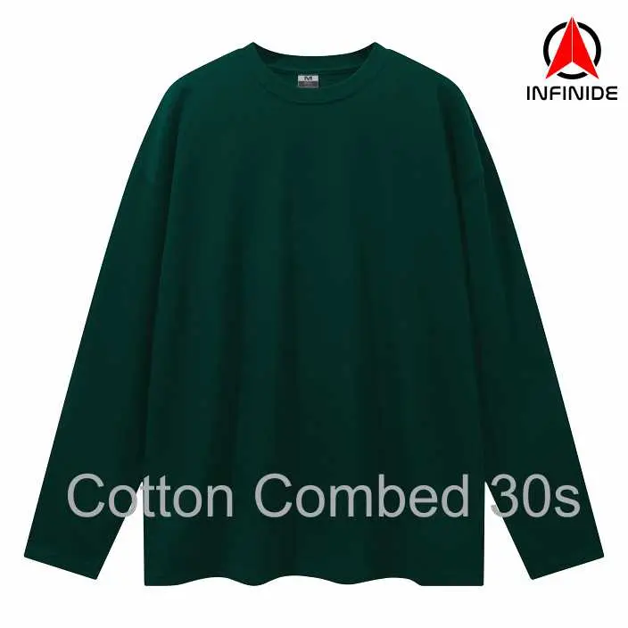 Infinide Kaos Polos PANJANG Cotton Combed 30s Premium /   /Tangerang /  Jakarta / Bekasi Kain Pria Sablon  Harian  Distro  Baju 2