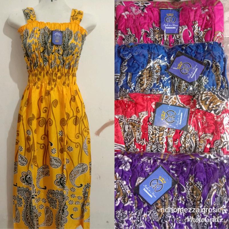 DASTER YUKENSI/DASTER GANDUL Rayon Motif Motif Rayon Bunga Dress 4