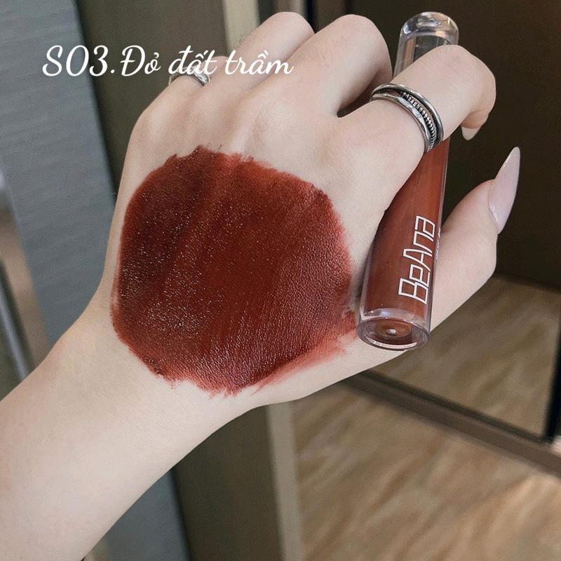  Son môi kem lì BA luxury màu đỏ nâu đỏ đất hot hit màu son đẹp chuẩn mềm mịn môi Trang Điểm Nữ Mỹ Phẩm Cosmetic Son Kem 
