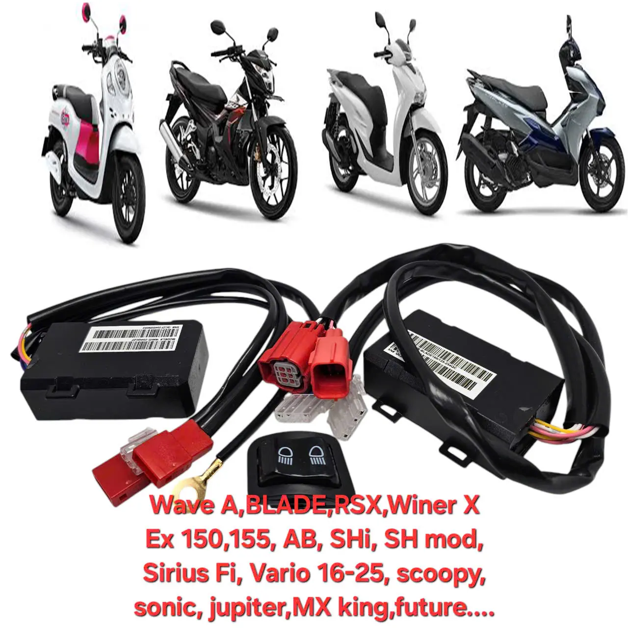 Mạch Tắt Đèn Ware,SH,Winner X,Lead,AirBlade,Vision, RSX..V.V Tặng kèm công tắc Passing BH 1 năm