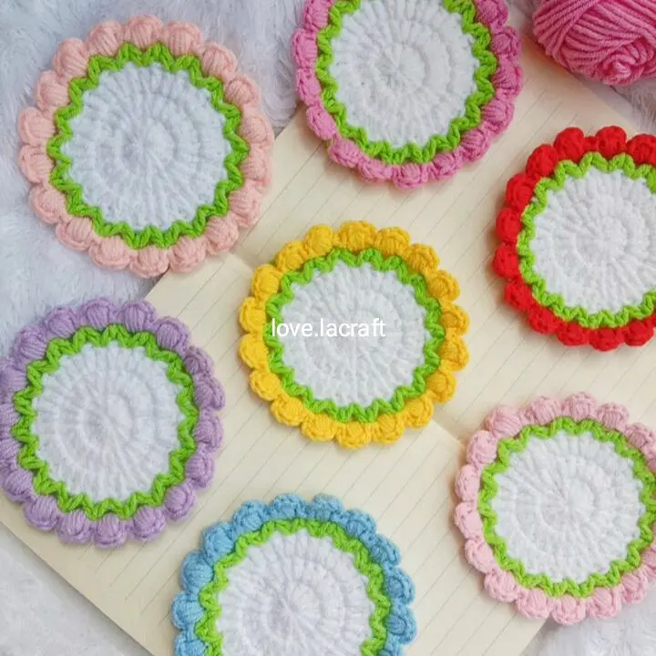 Crochet Coaster | Tatakan Gelas Rajut