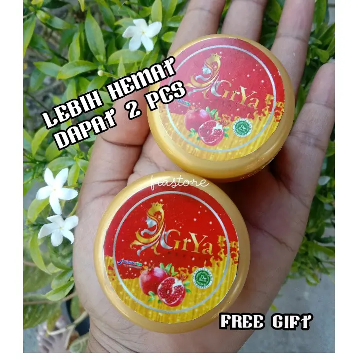 [DAPAT 2]CREAM GRYA BEAUTY DNA SALMON 12,5grm  Semua Jenis Kulit Mencerahkan  Wajah