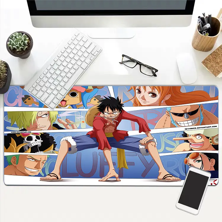 Tấm lót bàn máy tính, Tấm lót chuột chơi game Anime, Cỡ Lớn, Thích hợp cho Bàn Phím Bar Internet và Quán Cà Phê Internet, Tấm lót chuột, Bàn di chuột 4