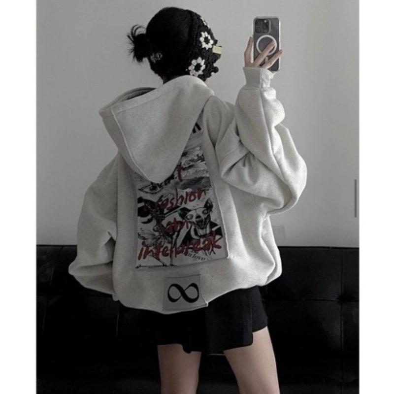 【 Mẫu bán chạy】 【Hot trend】 Áo Hoodie Zip INFINITY INTERBREAK Hoạ Tiết Chất Nỉ…