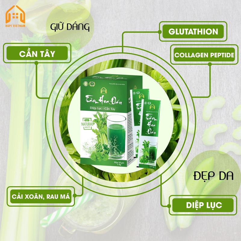1 Hộp Tâm Hoa Đán - Nước Uống Đẹp Da [Kèm Qùa] 1
