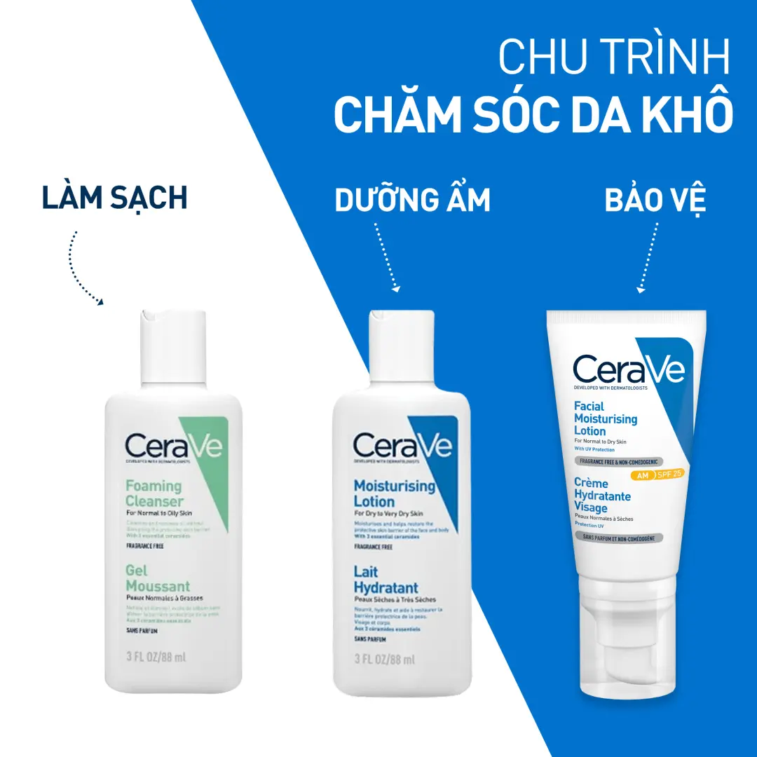 [DEAL HOT] Sữa rửa mặt giúp làm sạch sâu dành cho da dầu Cerave Foaming Facial Cleanser 88ml, tạo bọt làm sạch sâu dịu nhẹ và cung cấp độ ẩm cho da. Chăm sóc da_Sữa rửa mặt_Skincare cho Nam và Nữ_Cleansing | BigBuy360 - bigbuy360.vn