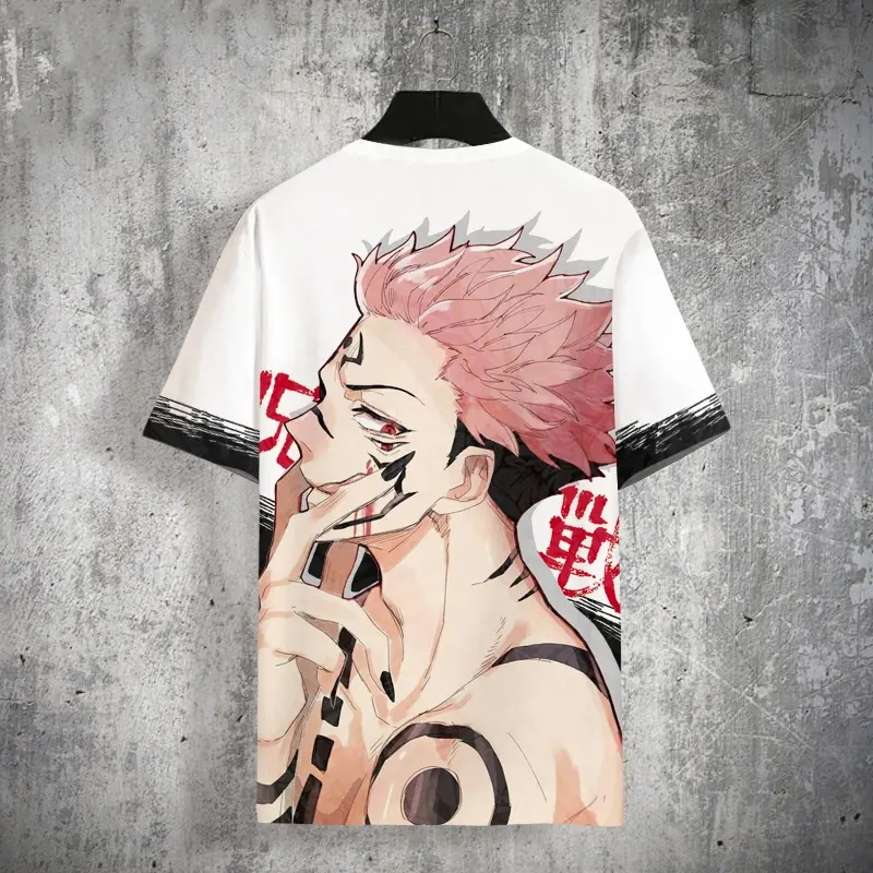 Áo Phông Anime, Thiết Kế Manga Jujutsu Kaisen Mới, Áo Ngắn Tay, Unisex, Cosplay Gojo Satoru Yuji, Áo Sơ Mi 3D Thời Trang, Thường Ngày, Ngoại Cỡ, Năm 2025 4