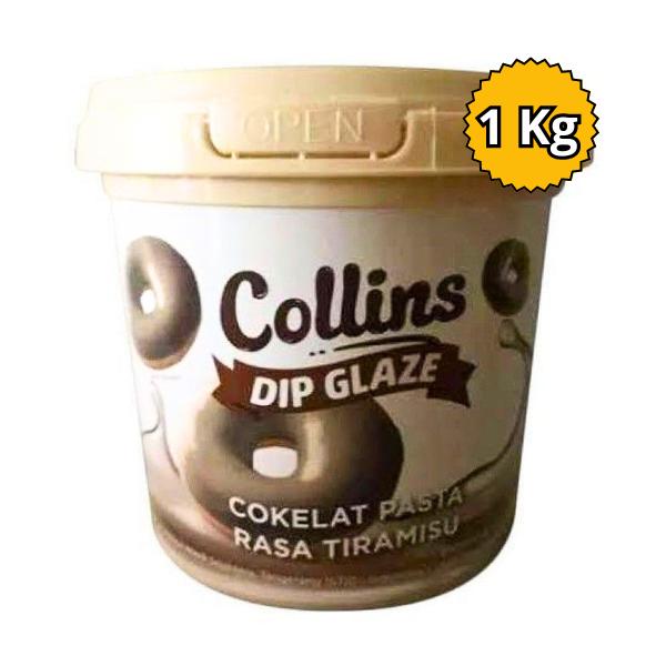 Collins Choco Crunchy 1 kg / Collins Dip Glaze / Collins Coklat / Collins Strawberry Susu Tiramisu Green Tea Taro 1 Kg 7
