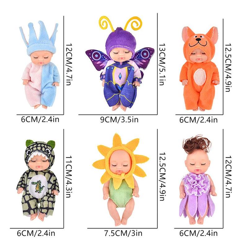 Replaceable Clothes Cute Dolls, Soft Plush Cloth Dolls, Movable Joints Sleeping Doll, Comfortable Realistic Dolls, Fun Creative Birthday Gifts 1