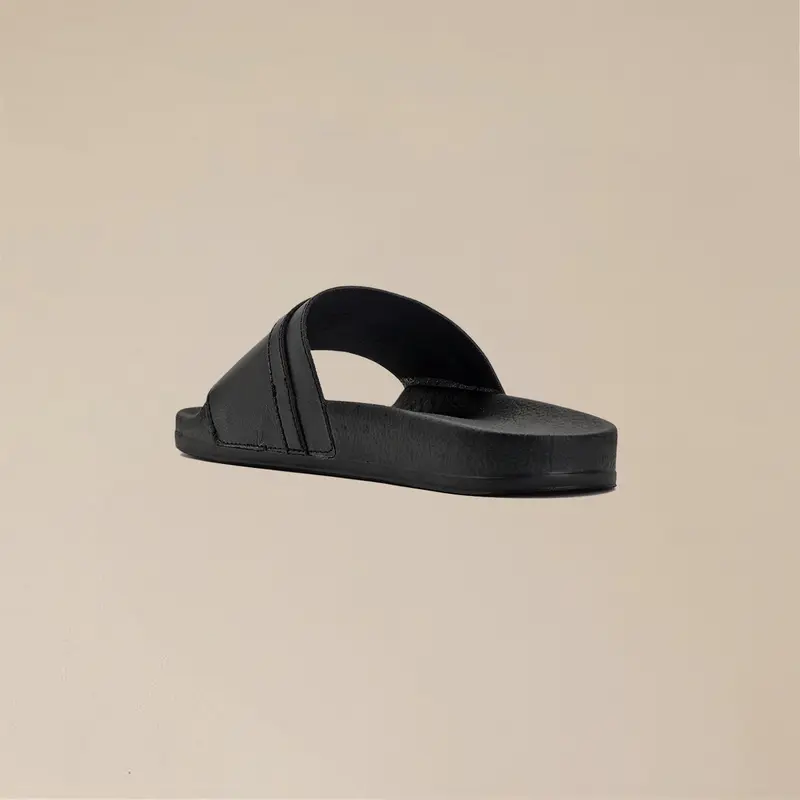 Cogen Sendal Flat Sandal Slop Wanita Slide Rubber Bym Series - Black 3
