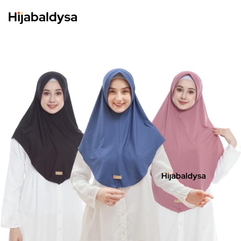 Hijab Instan Bergo ALEESHA Santai Sore Hari Bisnis Nyaman Lembut Muslim Kerudung Empat Segi Panjang Segitiga 3