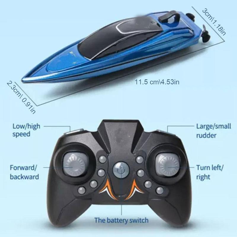 Product Introduction of Remote Control Ship Rc Boat Pool Toy LED Light Waterproof Control High Control Boat Speed Party A8A2 26