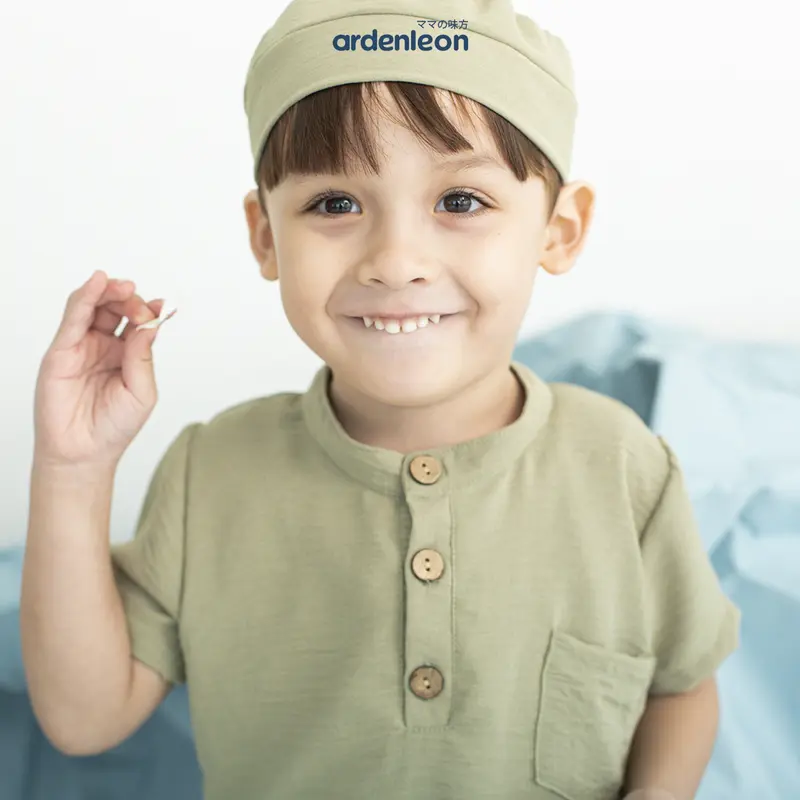 Ardenleon Boys Raya Koko Set Basic Crinkle - Setelan Lebaran Anak Laki/ Set Lebaran/ Baju Koko Lebaran 2