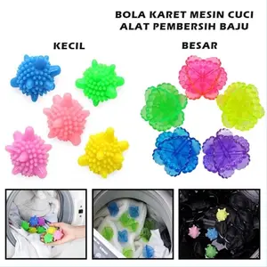 Washing Ball Cleaning Bola karet mesin cuci magic laundry ball alat bantu penbersih baju pencuci pakaian