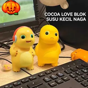 Boneka Naga Susu Lucu Mainan Anak Squeeze Toy Anti Stres Karakter Kartun Imut Dekorasi Meja Bahan Empuk Gemes Untuk Kado Koleksi Hadiah Anak Perempuan Laki Laki
