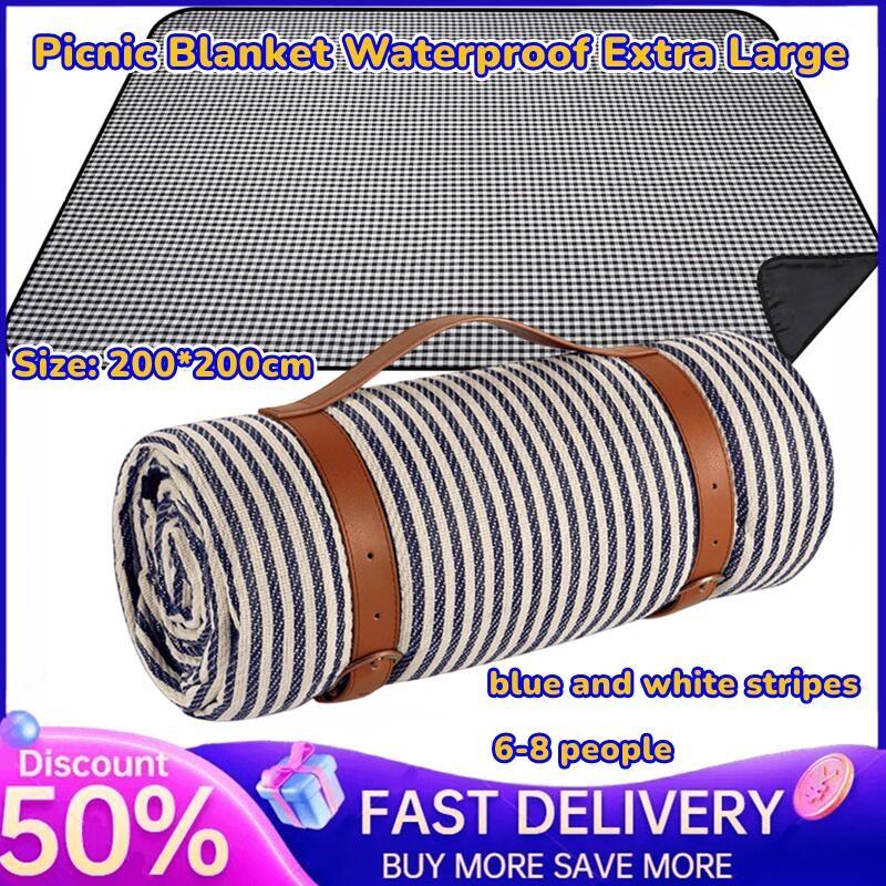 Product Introduction of 【SG Local Seller】Extra Large Picnic Outdoor Blanket, Waterproof Foldable Blankets for Beach,Camping Grass Lawn Park Accessories Cute Couple Gifts Ideas Wedding Registry for 6 to 8 Adults 18