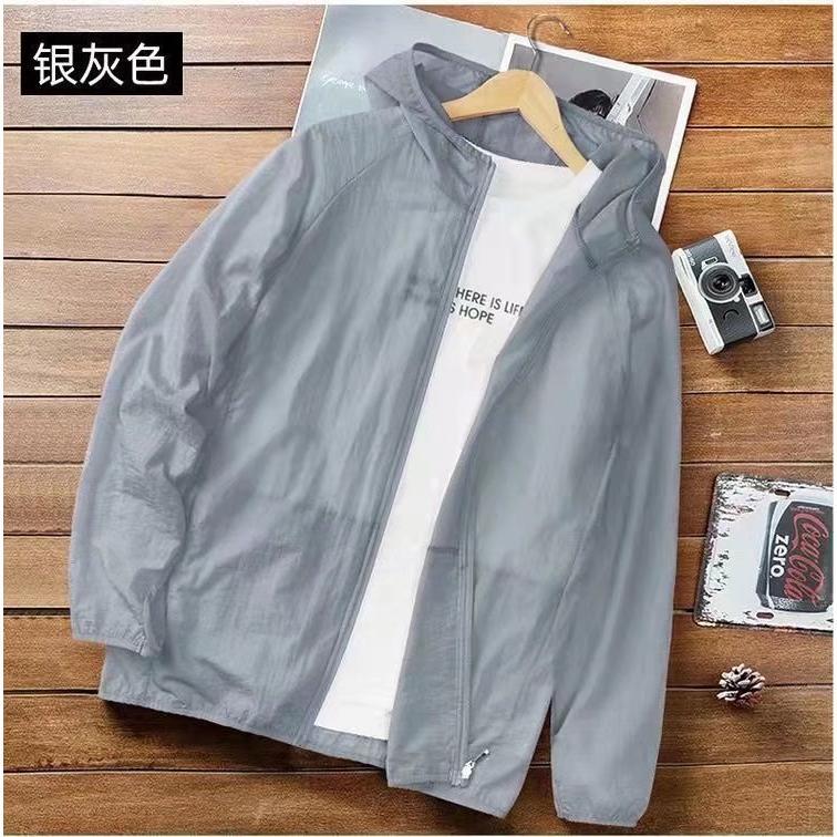 Áo Khoác Chống Nắng Lụa Lạnh, Giảm Giá Xả Hàng, Dành Cho Nam Giới, Nhẹ Và Thoáng Khí, Thích Hợp Cho Mùa Hè 2022, Quần Áo Câu Cá Chống Nắng, Dễ Phối Đồ, Có Thể Đeo Bên Ngoài 5