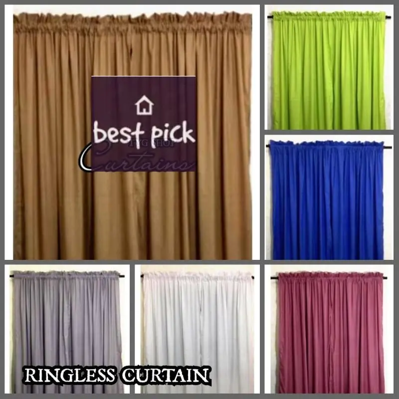 Plain Curtains/Non-Ring Curtain 70 inches and 80 inches Length