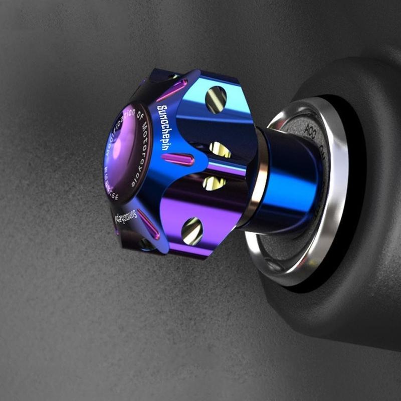 Product Introduction of Universal Motorcycle CNC Modified Key Cover CNC Key Bit Hexagon Key Tip Various Keychains 17