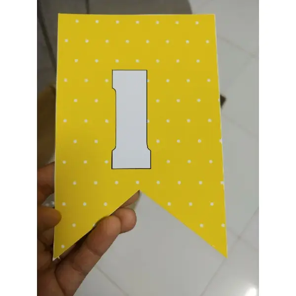 [ Hình Thật - Có dây treo] Chữ Cái Giấy Ghép tên sinh nhật bé ! 5