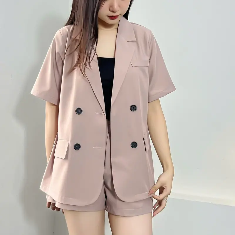 S115 - SET VEST NỮ KÈM QUẦN SHORT, KHÔNG KÈM ÁO TRONG Kem Top Women 1