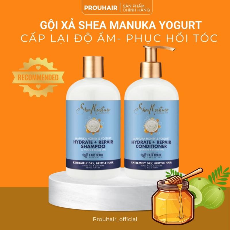 Dầu gội và xả Shea Moisture Manuka Honey & YOGURT là sản phẩm nổi tiếng trong dòng chăm sóc tóc tự nhiên.