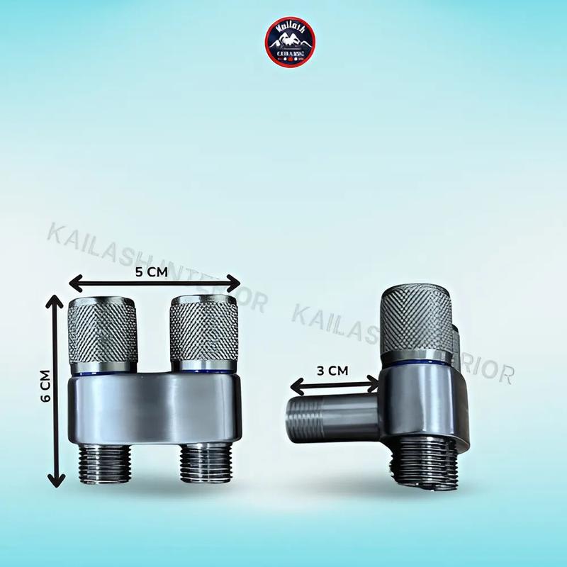 Bộ vòi xịt vệ sinh tăng áp 2 chế độ xoay cao cấp có đi kèm van gốc chia nước bảo hành 2 năm - KAILASH INTERIOR 6