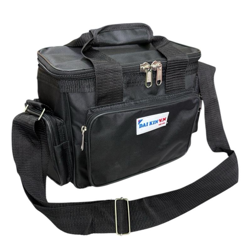 Khoá INOX Túi Đựng Đồ Nghề Hộp Vuông 5 Ngăn Dài 32cm×Cao 25cm×Rộng 16cm Vải Bố Loại Tốt size Nhỏ