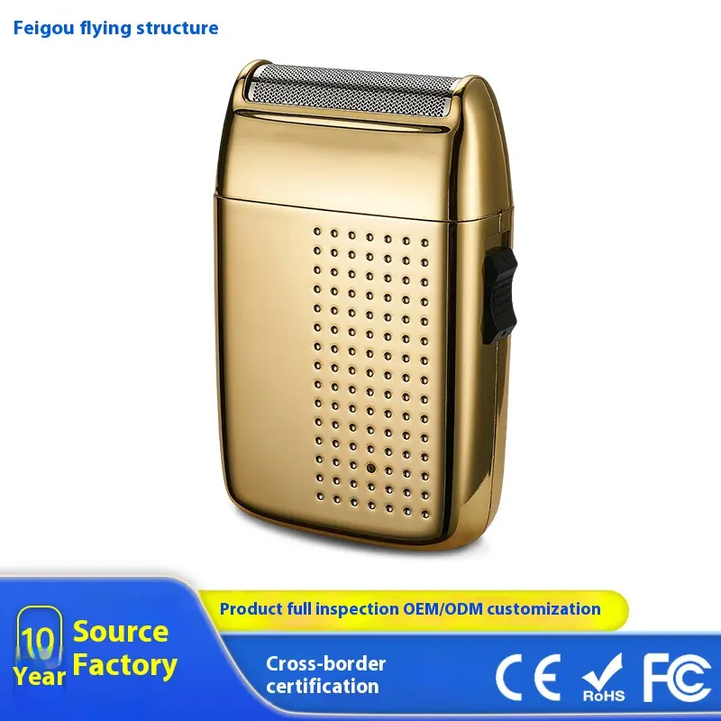 Cross-Electric Shaver Wholesale Factory Small Reciprocating Single Cutter Head Travel Portable USB Beard Scraper