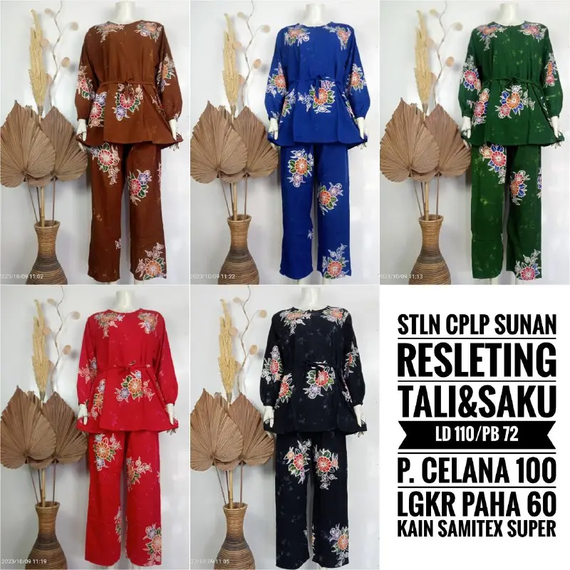 COD | SETELAN WANITA KEKINIAN | SETELAN CPLP SUNAN | PIYAMA WANITA | DASTER BATIK PEKALONGAN ONE SET
