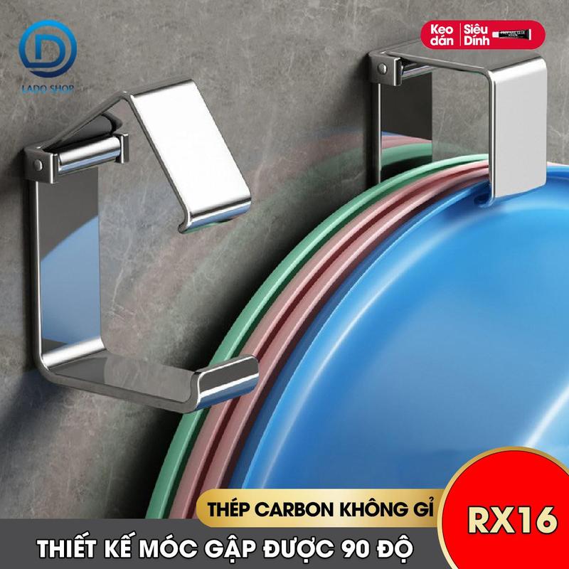 Móc treo thau chậu, móc treo rỗ nhựa RX16 phiên bản cải tiến Thép không rỉ Treo Tường