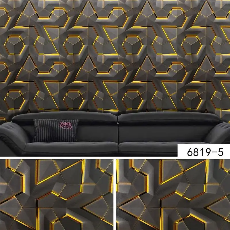 Wallpaper Dinding Motif Kubus 3d 45cm x 9m 4