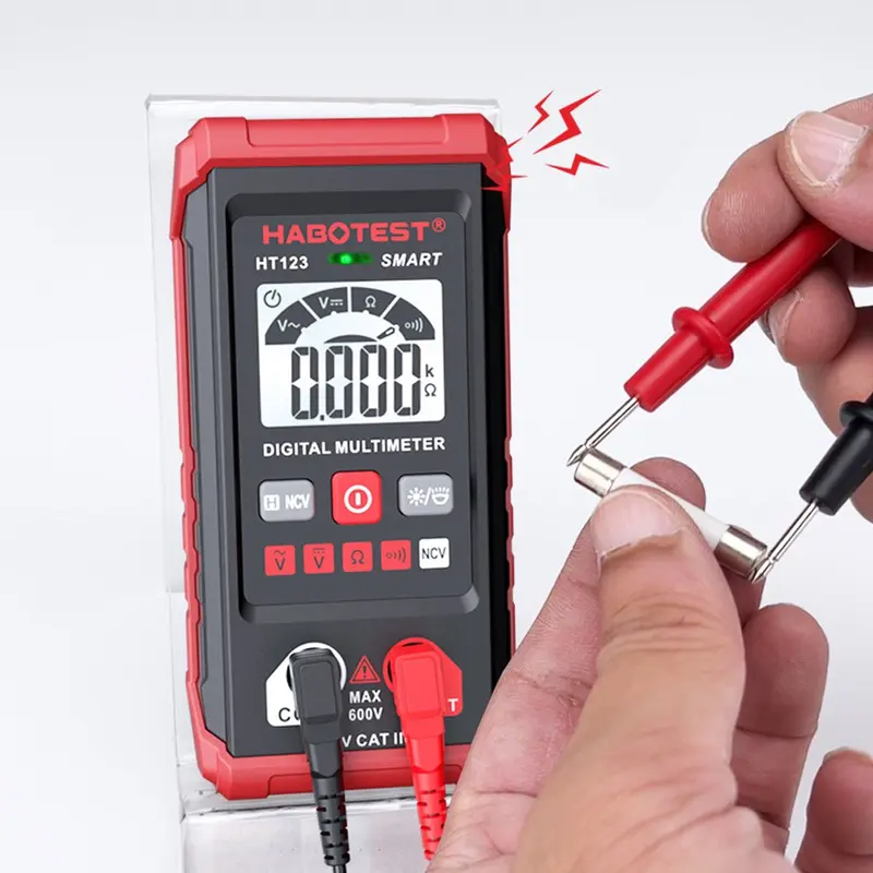 Đồng Hồ Vạn Năng Kỹ Thuật Số, HT123, 2000 Số Đếm, Đo Điện Áp AC / DC 0
