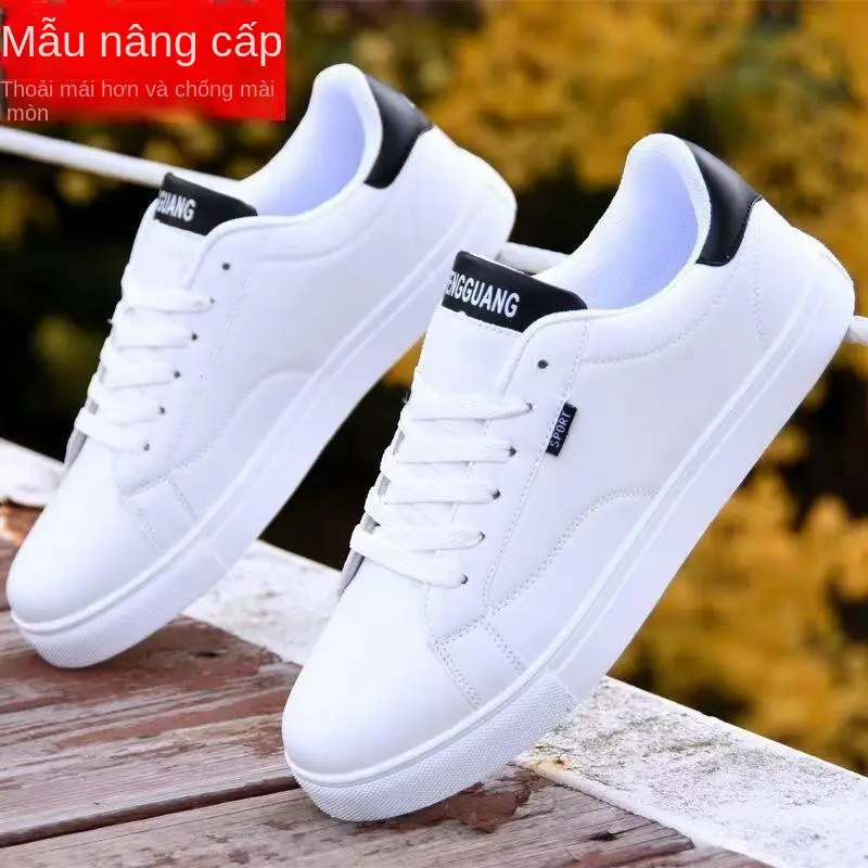 Giày Nam, Trắng, Hợp Xu hướng, Dễ Phối Đồ, Đế Mềm, Giày Bệt Thường Ngày Cổ Thấp, Phong Cách Hàn Quốc, Bộ Sưu Tập Mới Năm 2024, Thích Hợp Cho Mùa Thu
