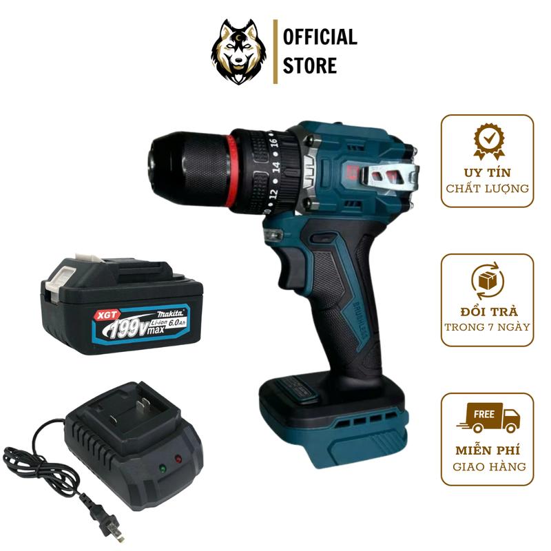 Máy Khoan Pin Cầm Tay THPRO TH7821 Động Cơ Không Chổi Than Khoan Pin 3 Chức Năng Chân Pin Phổ Thông