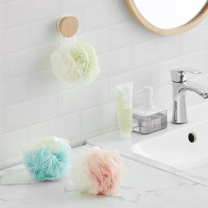 Bola Scrub Mandian, Borong, Lembut dan Mesra Kulit, Buih Kaya, dengan Tali Gantung, Berbentuk Bunga Mandian Bath