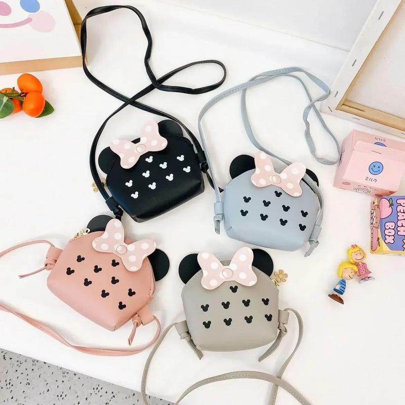 Product Introduction of Cute Princess Girl Coin Purse Crossbody Bag Children's Wallet Coin Bag Cute Cartoon Bow Kids Side Bags Bowknot Shoulder Bag 17