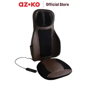 LEXATA BANTALAN LEHER DAN KURSI PIJAT SHIATSU - HITAM/COKELAT