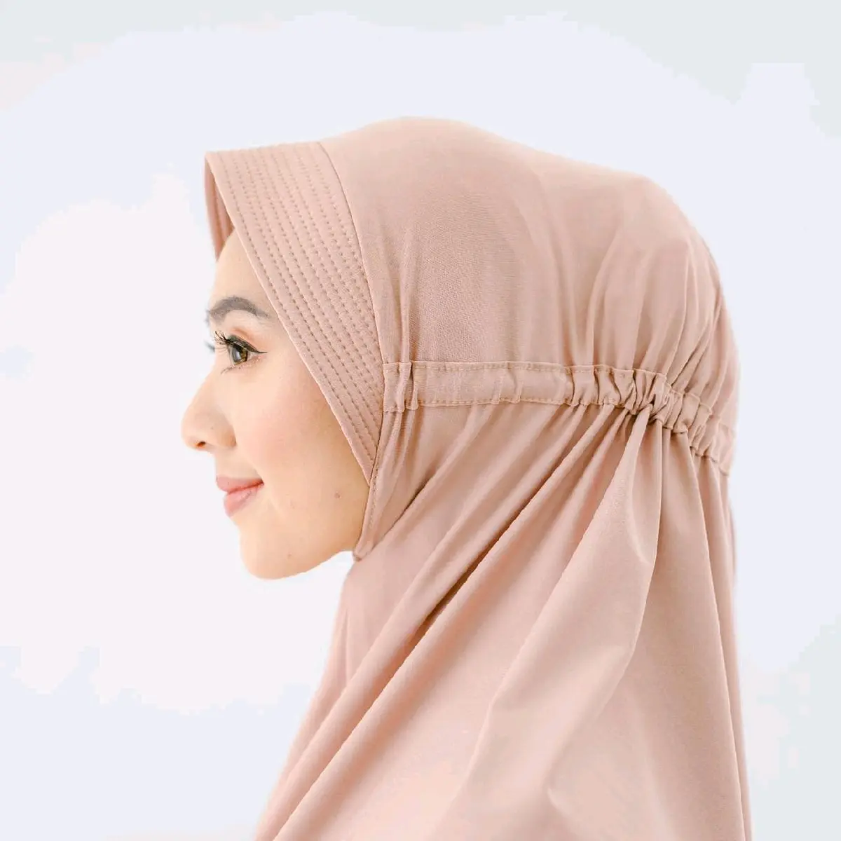 Jilbab Instan Serut Jokowi Jersey Premium I Jilbab Serut Polos Tali Pet Antem  Kerudung Bergo